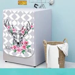 Outlet Vattentätt tvättmaskinsky, tvättmaskinsky, ammsky för frontmata tvättmaskin och sky (Älg) D