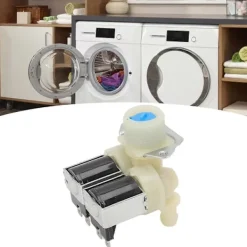 Online Vattenventil för tvättmaskin, Dubbelhuvud Sole-ventil för tvättmaskin Vatteninloppsvärde för tvättmaskin Lätt att installera tvättmaskin