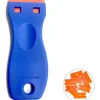 Discount Superp Verre Grattoir avec 10 raclettes de en plastique, pour enlever les étiquettes, a colle, la peintureAutocollants et décalcomanies 10*3,9cm 11st Bleu