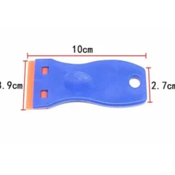 Discount Superp Verre Grattoir avec 10 raclettes de en plastique, pour enlever les étiquettes, a colle, la peintureAutocollants et décalcomanies 10*3,9cm 11st Bleu