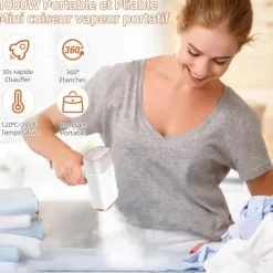 Outlet Vertikal Ångstrykjärn - 1000W 150ML - Ångare Lämplig för Alla Tyger för Hem, Resor, Hem och Kontor
