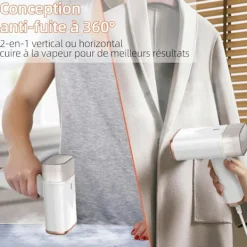 Outlet Vertikal Ångstrykjärn - 1000W 150ML - Ångare Lämplig för Alla Tyger för Hem, Resor, Hem och Kontor