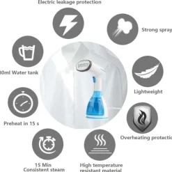 New Vertikal Ångstrykjärn 280ml, 1500W Ångstrykjärn, Manuell/Automatisk Justerbar Portabel Ångstrykjärn.