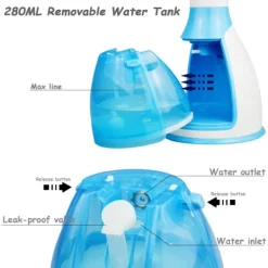 New Vertikal Ångstrykjärn 280ml, 1500W Ångstrykjärn, Manuell/Automatisk Justerbar Portabel Ångstrykjärn.