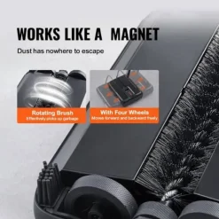 Hot VEVOR Manuell Golv- och Mattborste - Elektrisk Fri