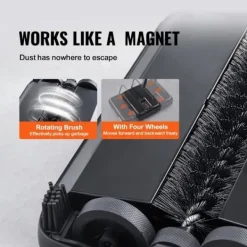 Online VEVOR mekanisk borste manuell golv- och mattrengörare utan elektricitet