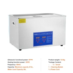 Best OEM VEVOR Ultraljudsrenare, Hög Ultraljudseffekt, Digital Kontroll, Hållbar Rostfritt Stål,100A