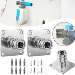 Hot Vägghängd Högtryckstvätt Hållare Rostfri Organiseringsställ för Garage 2PCs