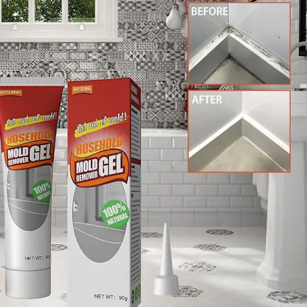 Clearance Väggmögelborttagare Rengöringsmedel Tätningsmedel Gel Pool Kakel Gap Spot Mögelborttagare Tvättmaskin Badrum Mögel Gel 90g