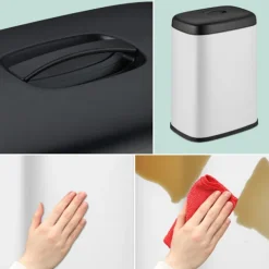 Online Northix Väggmonterad avfallsbehållare, 5L, avtagbart lock