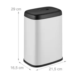 Online Northix Väggmonterad avfallsbehållare, 5L, avtagbart lock