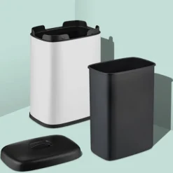 Online Northix Väggmonterad avfallsbehållare, 5L, avtagbart lock