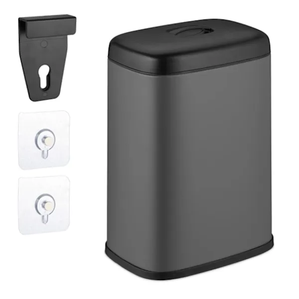 Hot Northix Väggmonterad avfallsbehållare, 5L, avtagbart lock