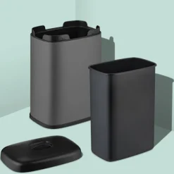 Hot Northix Väggmonterad avfallsbehållare, 5L, avtagbart lock