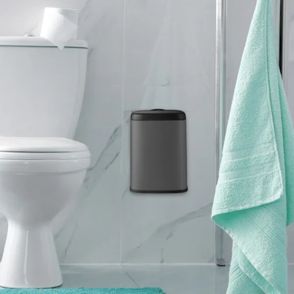 Hot Northix Väggmonterad avfallsbehållare, 5L, avtagbart lock