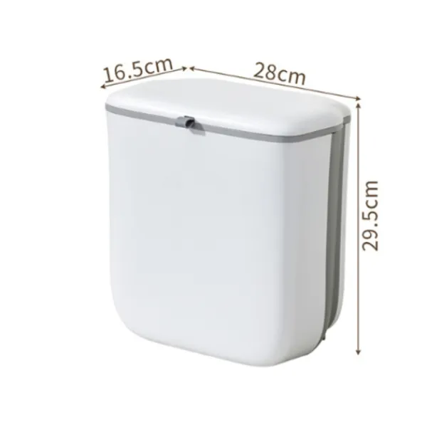 Sale Väggmonterad hopfällbar kökssopkorg hushåll stor kapacitet skåp kök dedikerad hängande