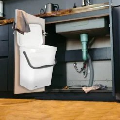 Discount Orion Väggmonterad 10L Soptunna med Lock och Handtag