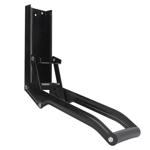 Online Väggmonterad metallburkpress Mjukt handtag Halkfri matta Enkel krossning Ölburkpress Svart