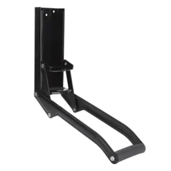 Online Väggmonterad metallburkpress Mjukt handtag Halkfri matta Enkel krossning Ölburkpress Svart