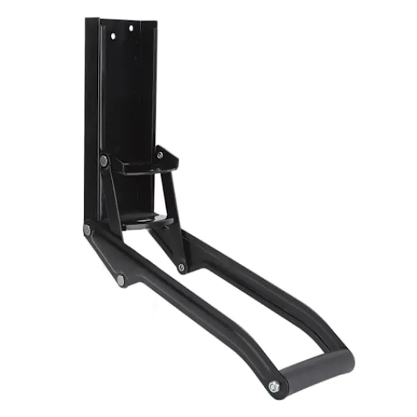 Online Väggmonterad metallburkpress Mjukt handtag Halkfri matta Enkel krossning Ölburkpress Svart