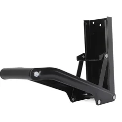 Online Väggmonterad metallburkpress Mjukt handtag Halkfri matta Enkel krossning Ölburkpress Svart