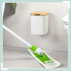 Sale Northix Väggmonterad soptunna för badrum, 3 l, mjukstängande lock