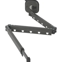 Outlet Väggmonterad torkställning med sugkopp, hopfällbar interiör, hög lastkapacitet, väggfäste för balkong, tvätt, badrum - 3 stänger