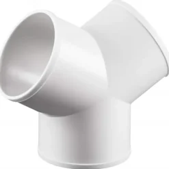 Online 3-vägs kanalanslutning, kanalfördelare för avgasfläkt torktumlare ventilslang, 4"