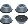Discount Glad Vibrationsdämpande fötter för tvättmaskin/torktumlare Grå 4-pack