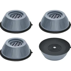 Discount Glad Vibrationsdämpande fötter för tvättmaskin/torktumlare Grå 4-pack