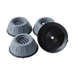 Discount Glad Vibrationsdämpande fötter för tvättmaskin/torktumlare Grå 4-pack