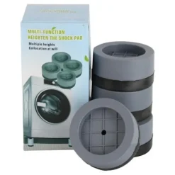 New Mobil o Teknik Vibrationsdämpande fötter till tvättmaskin grå