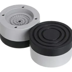Best DAO Vibrationsdämpare, 4 stycken universella vibrationsdämpare antivibrationsmattor för tvättmaskin och torktumlare 4cm (grå, 4cm) [DB]