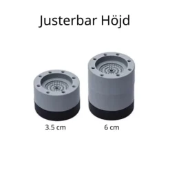 Online Stockholm Vibrationsdämpare för Tvättmaskin/Torktumlare - Grå 3.8cm