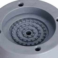 Vibrationsdämpare, set om 4, antivibrationsmattor, vibrationsdämpare för tvättmaskiner och torktumlare, 4 cm (grå, 4 cm)