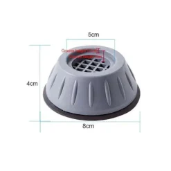 Otego Vibrationsdämpare Tvättmaskin - Fötter som dämpar vibrationer one size grå