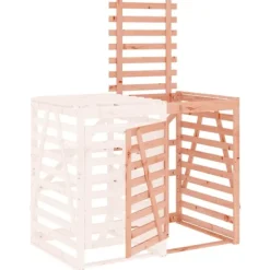 Best vidaXL Förlängning till skjul för sopkärl massivt douglasträ Brun