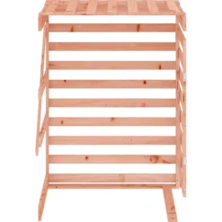 Best vidaXL Förlängning till skjul för sopkärl massivt douglasträ Brun