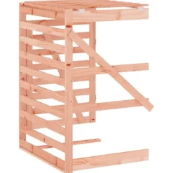 Best vidaXL Förlängning till skjul för sopkärl massivt douglasträ Brun