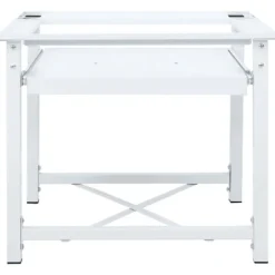 Sale vidaXL Piedestal för tvättmaskin med utdragbar hylla vit