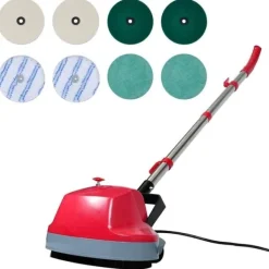 Clearance vidaXL Polermaskin golv 5 i 1 funktion Röd