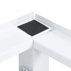 Online vidaXL Sockel för tvättmaskin med utdragbar hylla vit