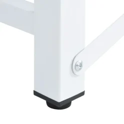 Online vidaXL Sockel för tvättmaskin med utdragbar hylla vit