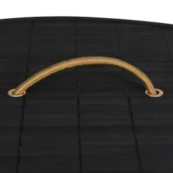 Clearance vidaXL Tvättkorg för hörn bambu 60 L Svart