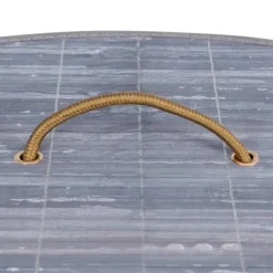 Clearance vidaXL Tvättkorg för hörn bambu 60 L grå