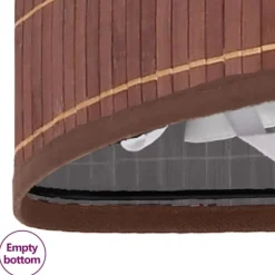 Best vidaXL Tvättkorg för hörn bambu 60 L Brun