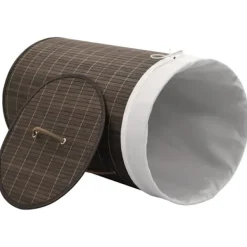 Hot vidaXL Tvättkorg i bambu rund Brun