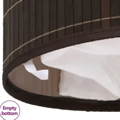 Hot vidaXL Tvättkorg i bambu rund Brun