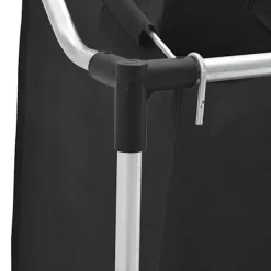 Discount vidaXL Tvättsorterare med 4 påsar grå Svart