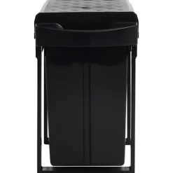 Discount vidaXL Utdragbar sophink mjuk stängning 36 L Svart